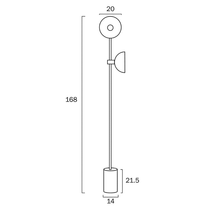 Telbix EFRAIN - 25W Floor Lamp-Telbix-Ozlighting.com.au