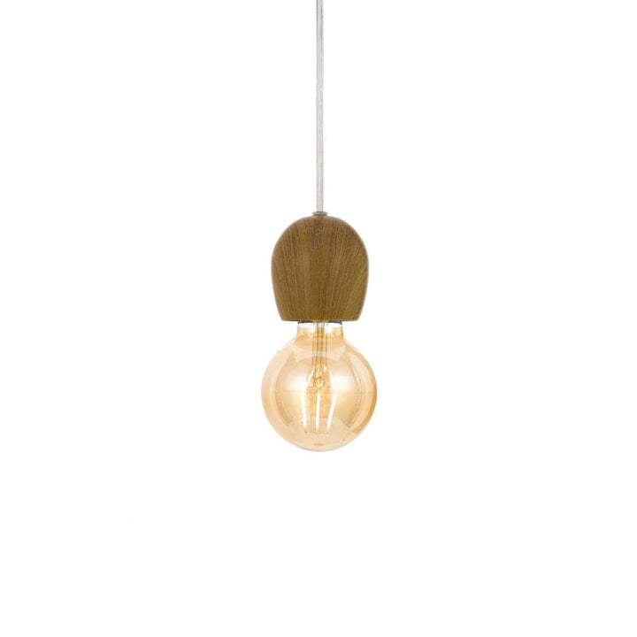 Telbix ENYA - 1 Light Cord Set Timber Pendant-Telbix-Ozlighting.com.au
