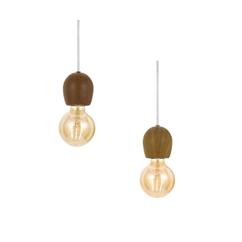 Telbix ENYA - 1 Light Cord Set Timber Pendant-Telbix-Ozlighting.com.au