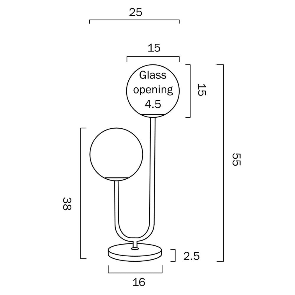 Telbix ETERNA - 25W Table Lamp-Telbix-Ozlighting.com.au