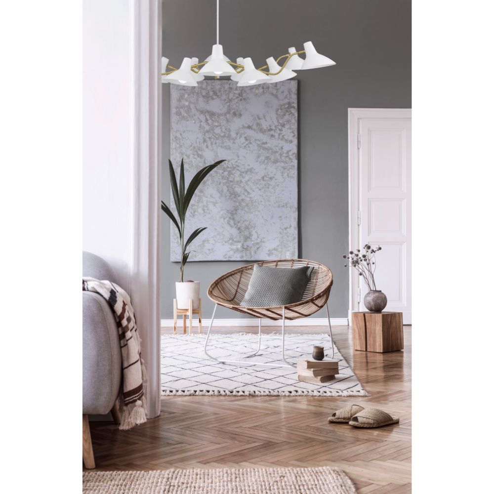 Telbix FARBON Pendant - 12 Light Metal-Telbix-Ozlighting.com.au