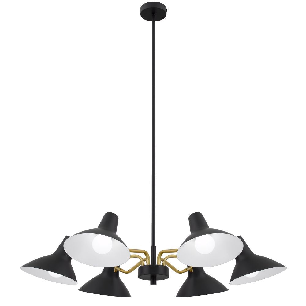Telbix FARBON Pendant - 6 Light Metal-Telbix-Ozlighting.com.au