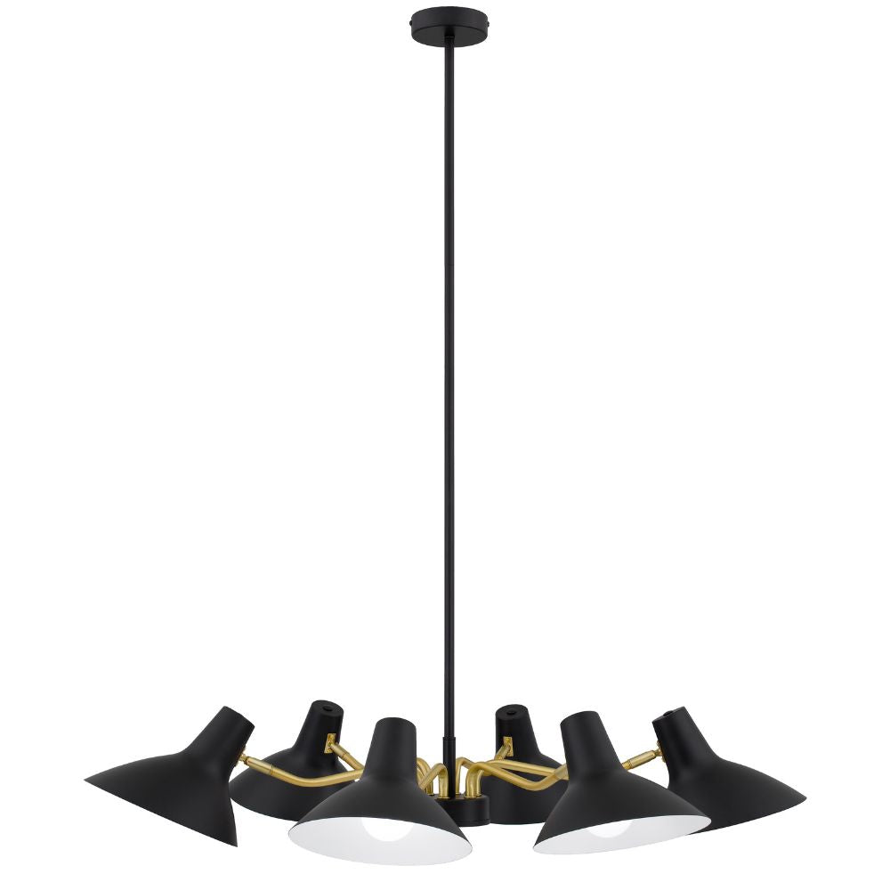 Telbix FARBON Pendant - 6 Light Metal-Telbix-Ozlighting.com.au