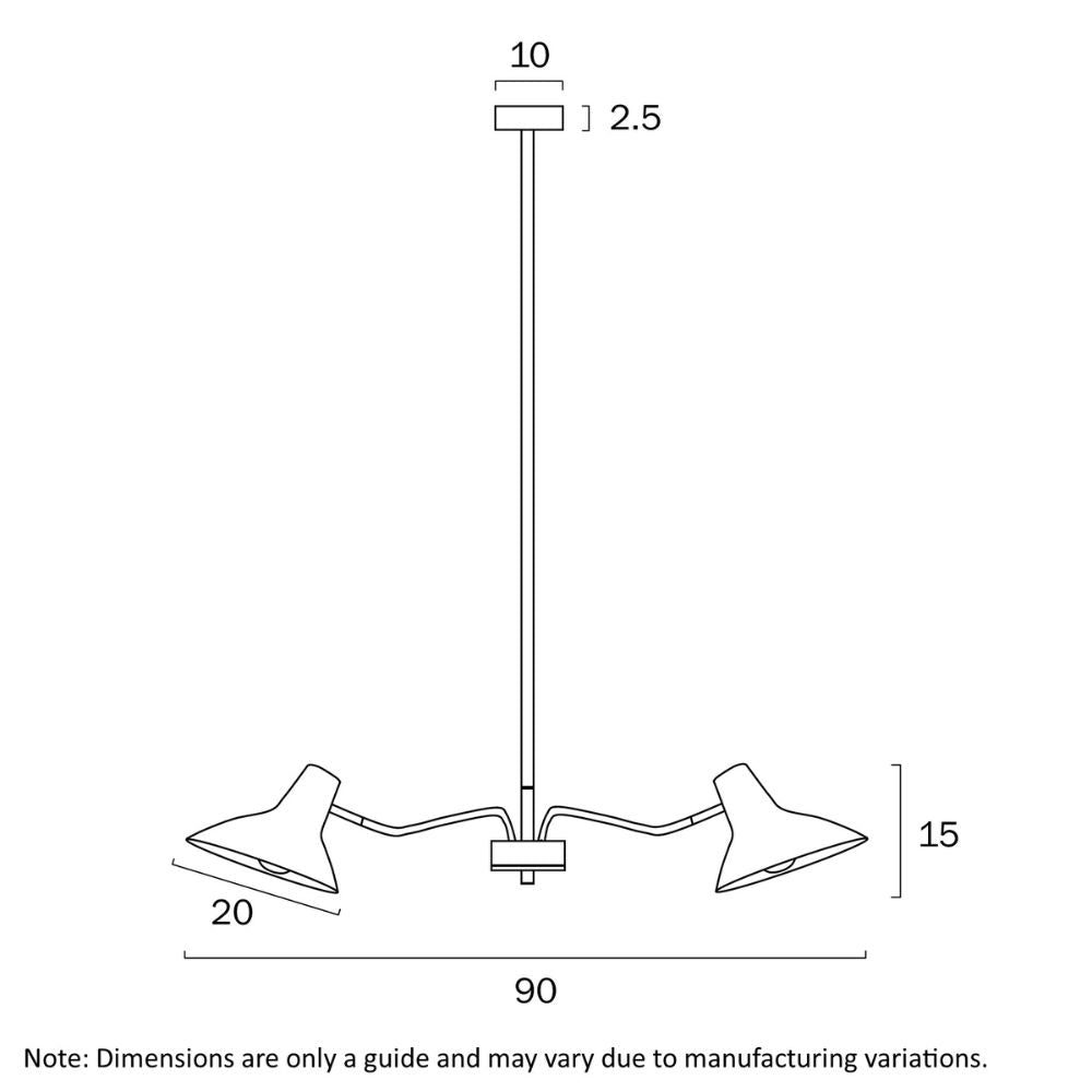 Telbix FARBON Pendant - 6 Light Metal-Telbix-Ozlighting.com.au