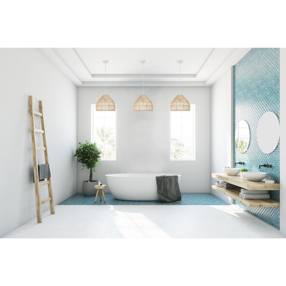 Telbix FRYA 30 Pendant - 1 Light Hand-Woven Rattan-Telbix-Ozlighting.com.au