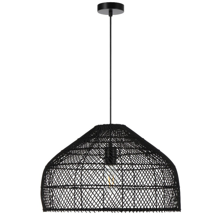 Telbix FRYA 50 - 1 Light Hand-Woven Rattan Pendant-Telbix-Ozlighting.com.au