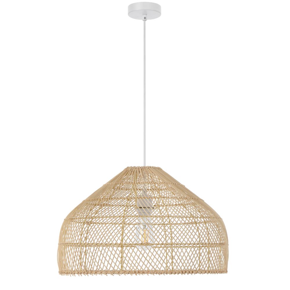 Telbix FRYA 50 Pendant - 1 Light Hand-Woven Rattan-Telbix-Ozlighting.com.au