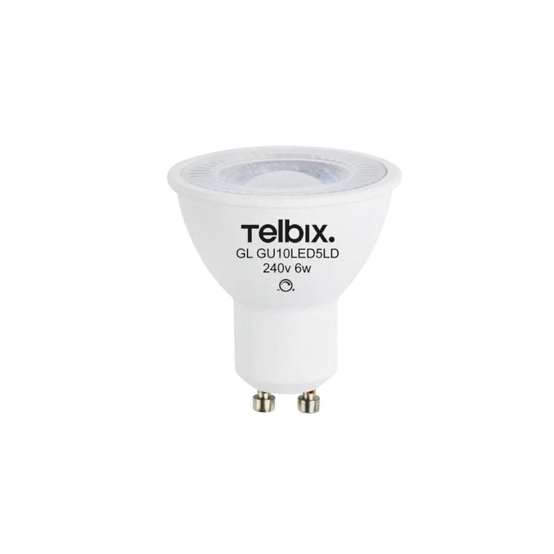 Telbix GLOBE-GU10 - 6W LED Dimmable GU10 Shape PC Globe-Telbix-Ozlighting.com.au