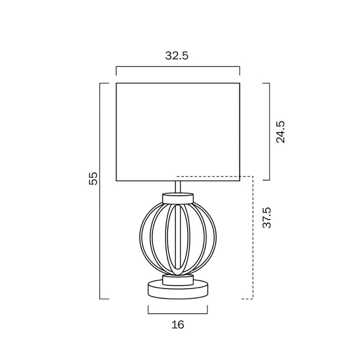 Telbix GRADA - 25W Table Lamp-Telbix-Ozlighting.com.au