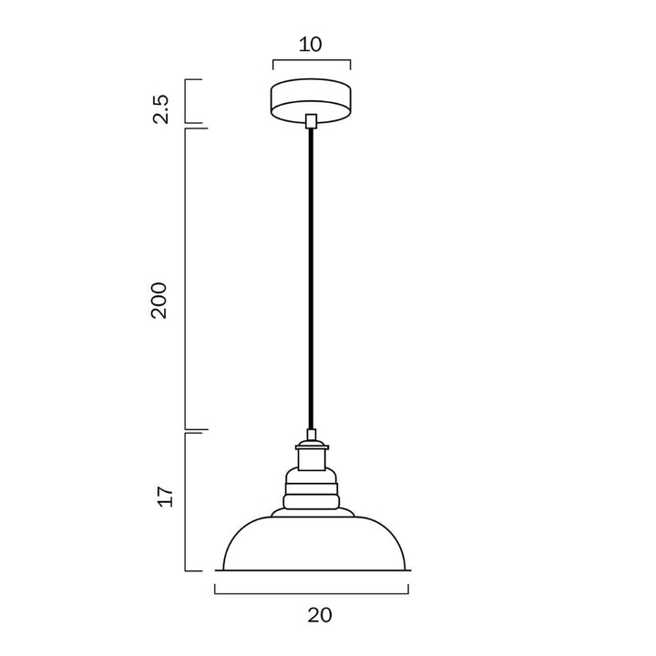 Telbix HERTEL - 1 Light Pendant-Telbix-Ozlighting.com.au