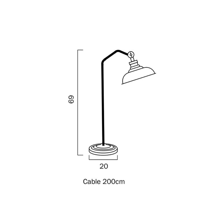 Telbix HERTEL - 25W Table Lamp-Telbix-Ozlighting.com.au
