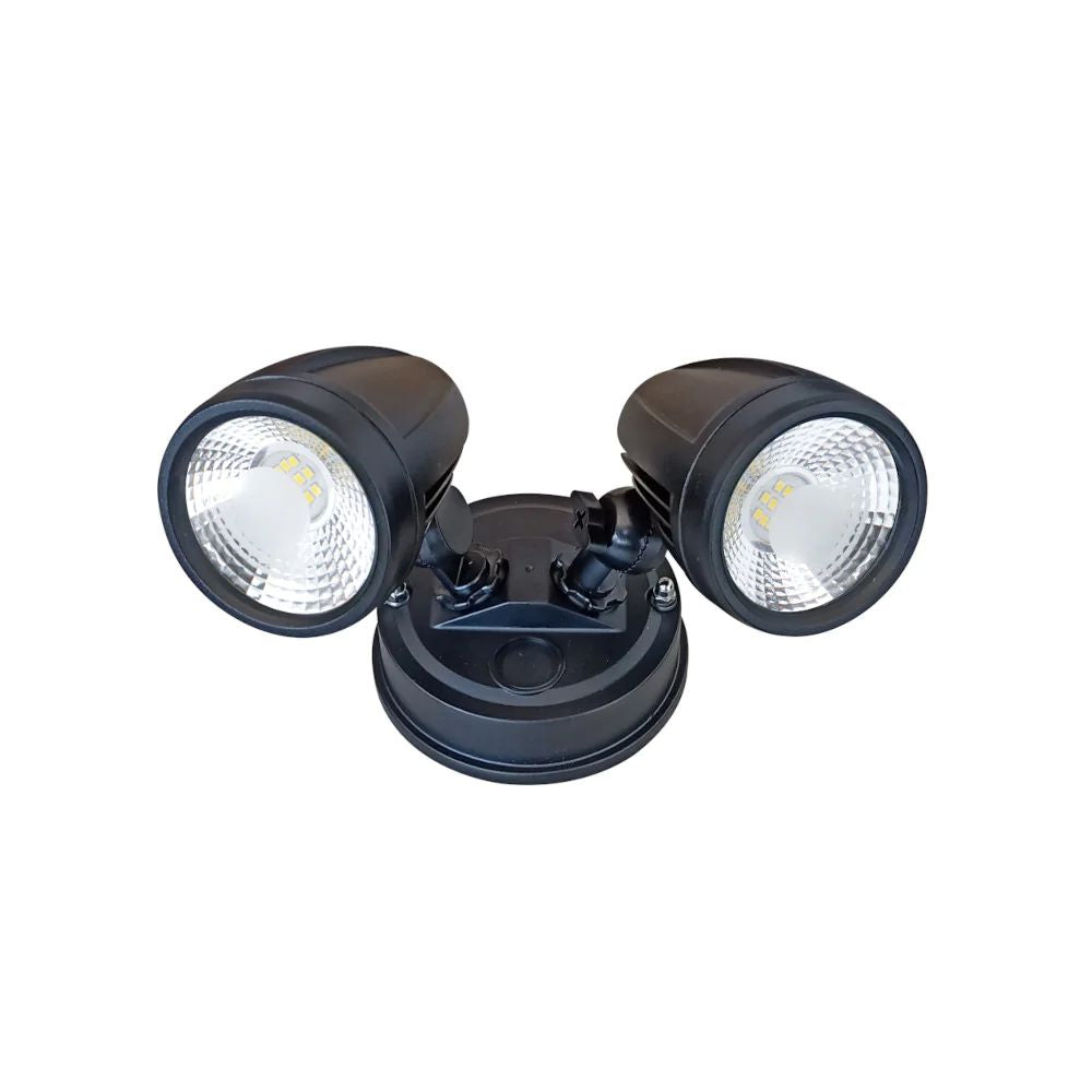 Telbix ILLUME Outdoor LED Spotlight - 20W, Twin Head, IP44, 5000K-Telbix-Ozlighting.com.au