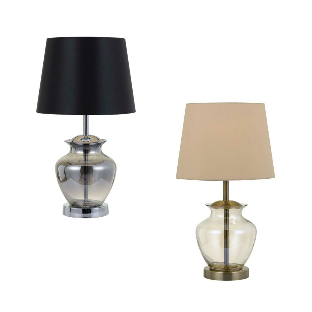 Telbix JUNE Table Lamp - 25W, Smoke Black-Telbix-Ozlighting.com.au