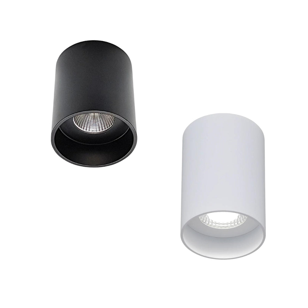 Telbix KEON LED Downlight - 10W, Dimmable Surface Mount, 3000K/5000K, White-Telbix-Ozlighting.com.au