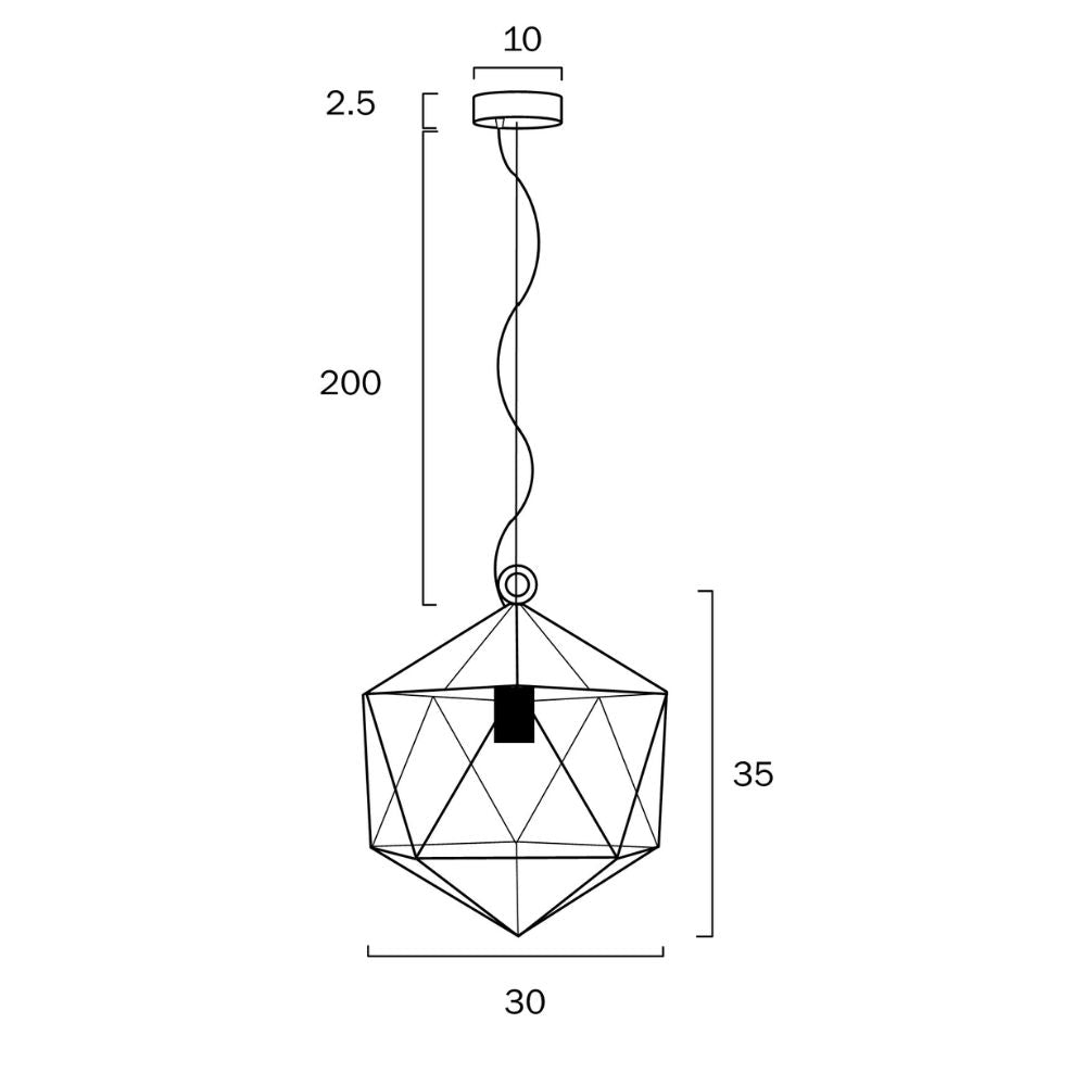 Telbix LAZLO Pendant - 1 Light-Telbix-Ozlighting.com.au