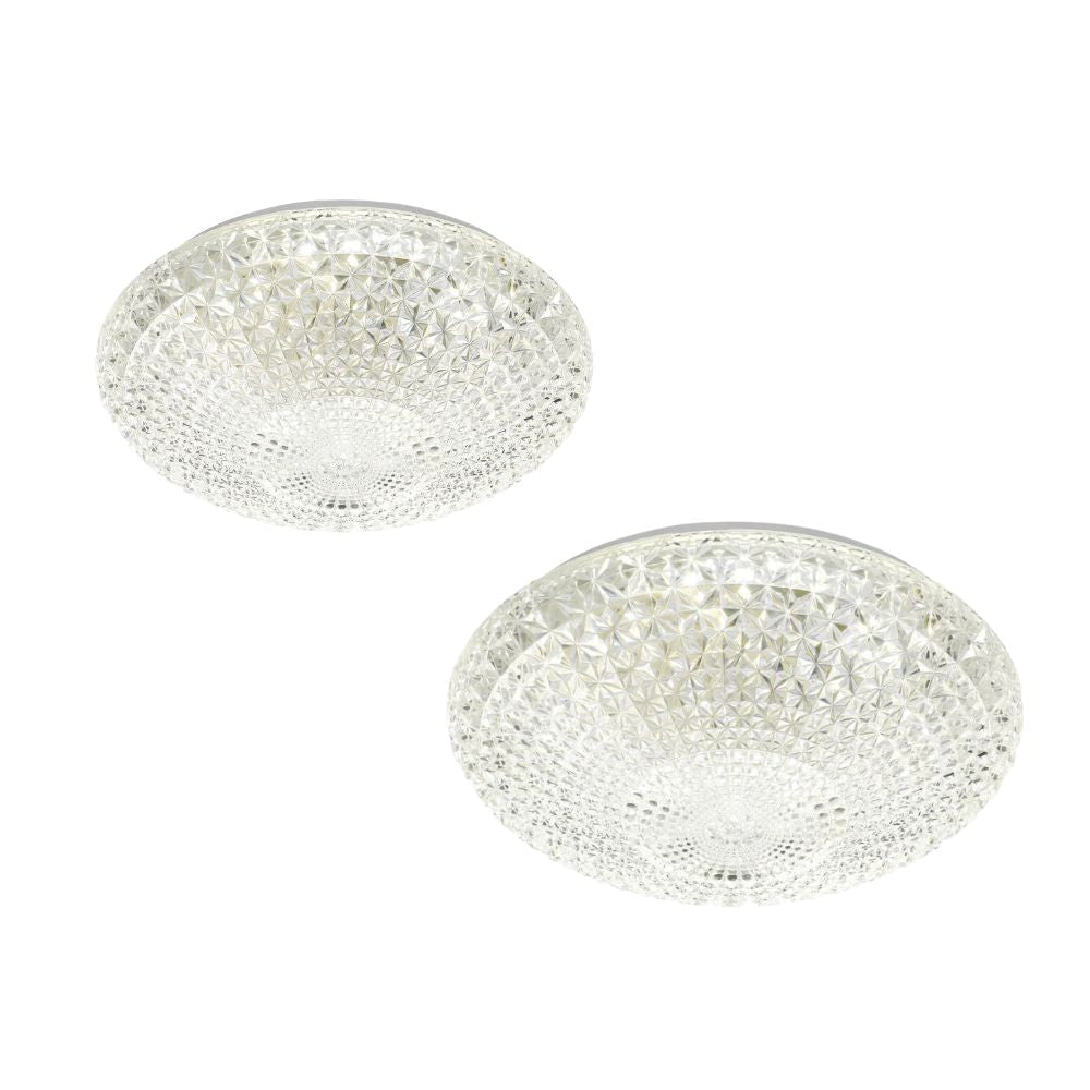 Telbix LILAC Oyster LED Ceiling Light - 18W/32W-Telbix-Ozlighting.com.au
