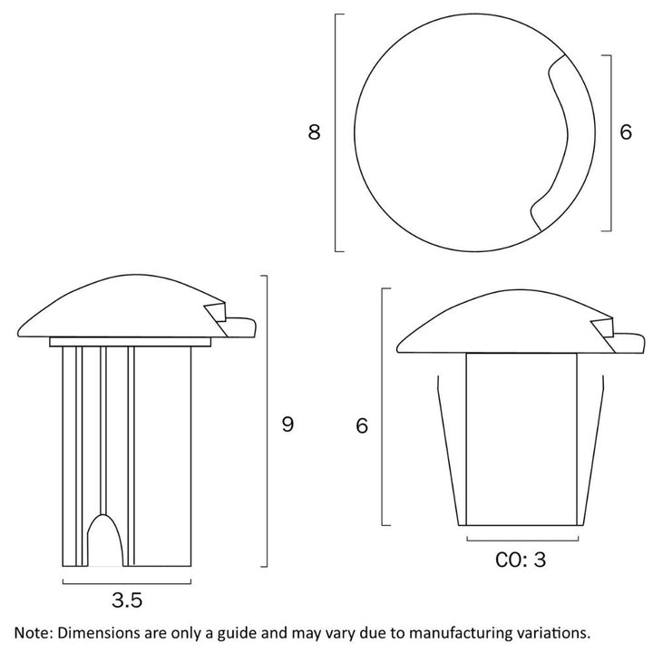 Telbix LUC 1 - 3W Inground Lights-Telbix-Ozlighting.com.au