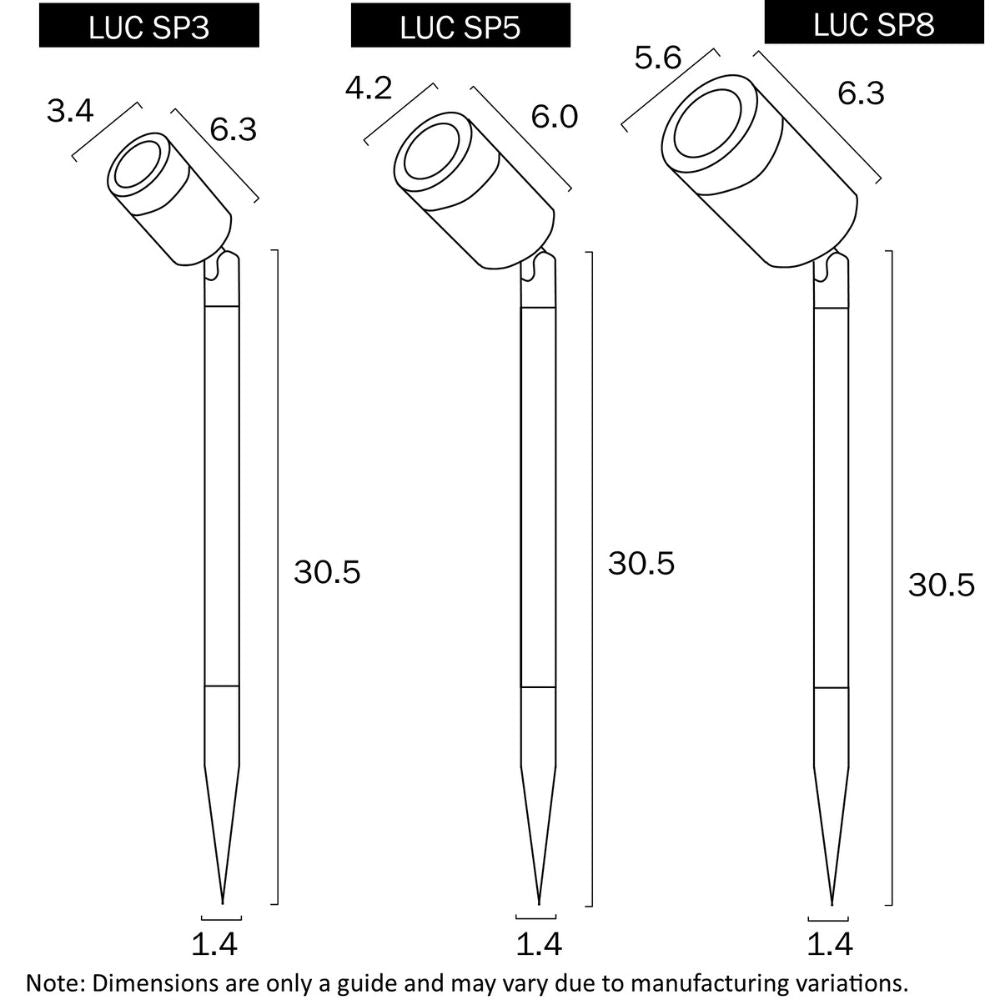 Telbix LUC - 3W/5W/8W Square Spike Spot Light 12/24V-Telbix-Ozlighting.com.au