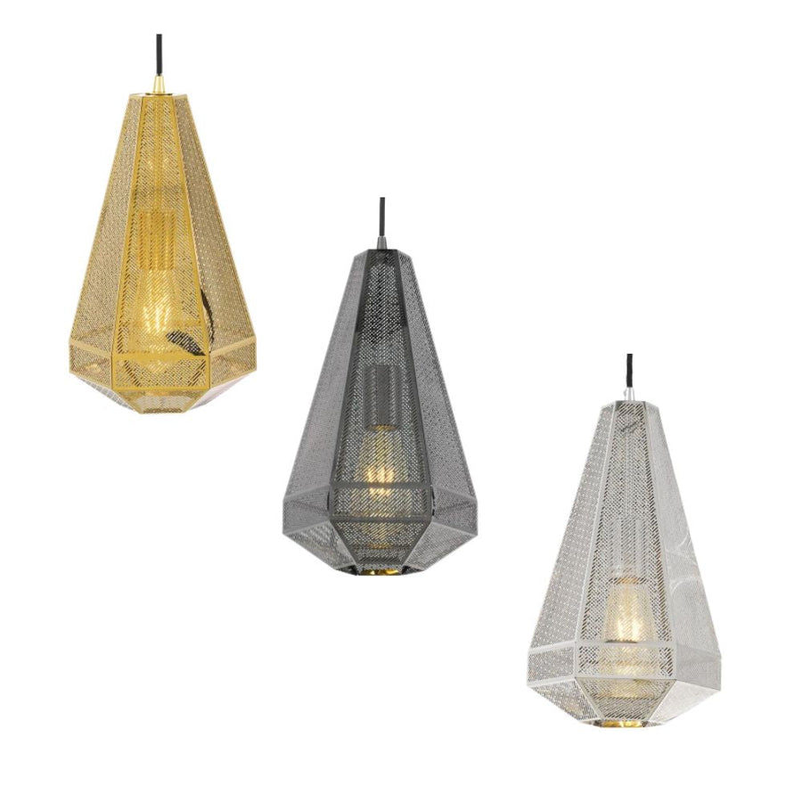 Telbix MAGNUS 35 - 1 Light Perforated Metal Pendant-Telbix-Ozlighting.com.au