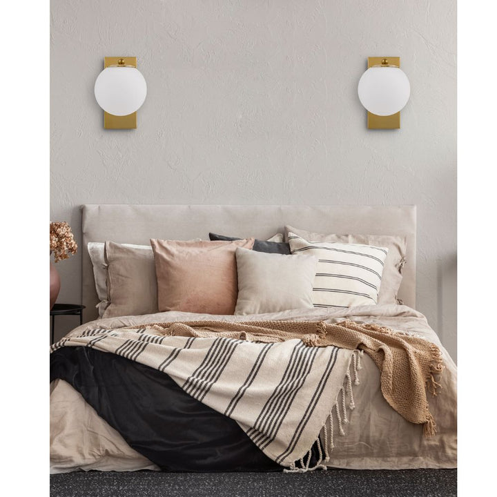 Telbix MARSTEN - Interior Opal Glass Wall Light-Telbix-Ozlighting.com.au