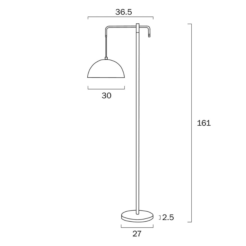 Telbix MARTHOS Floor Lamp - 25W-Telbix-Ozlighting.com.au