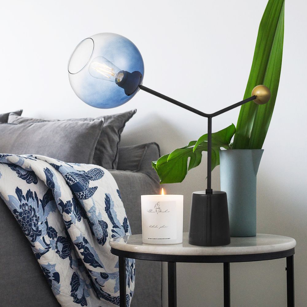 Telbix MATILDA - Abstract Metal And Glass Table Lamp-Telbix-Ozlighting.com.au