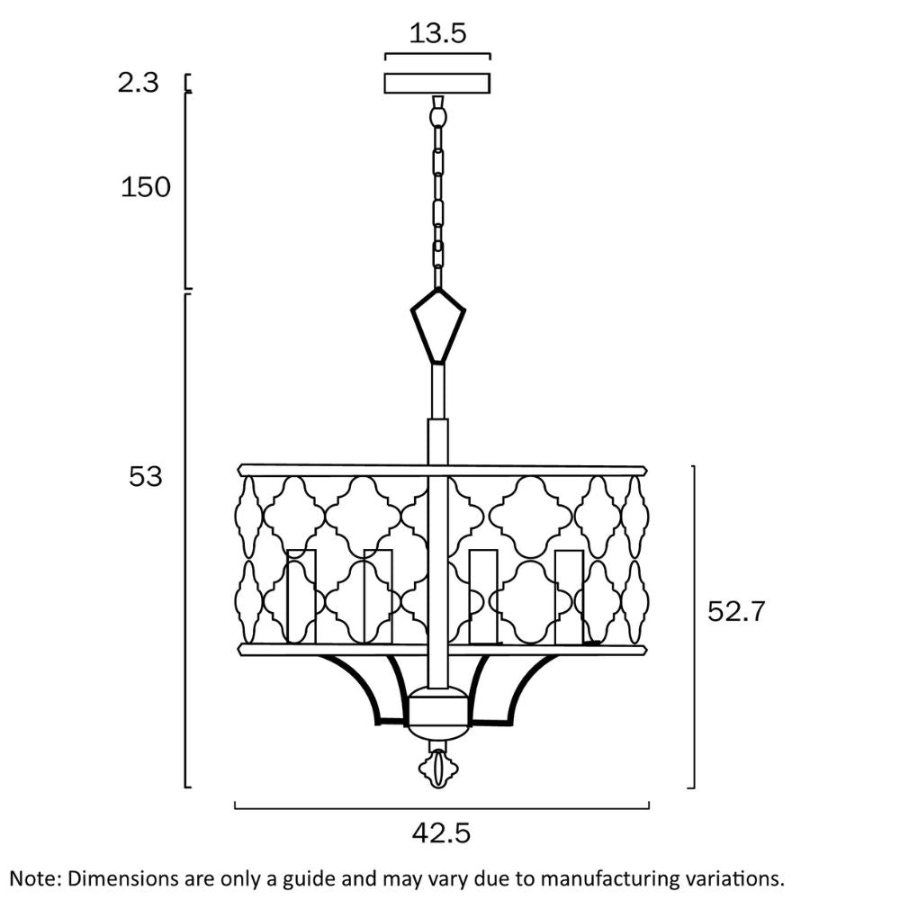 Telbix MIMOSA - 4 Light Pendant-Telbix-Ozlighting.com.au