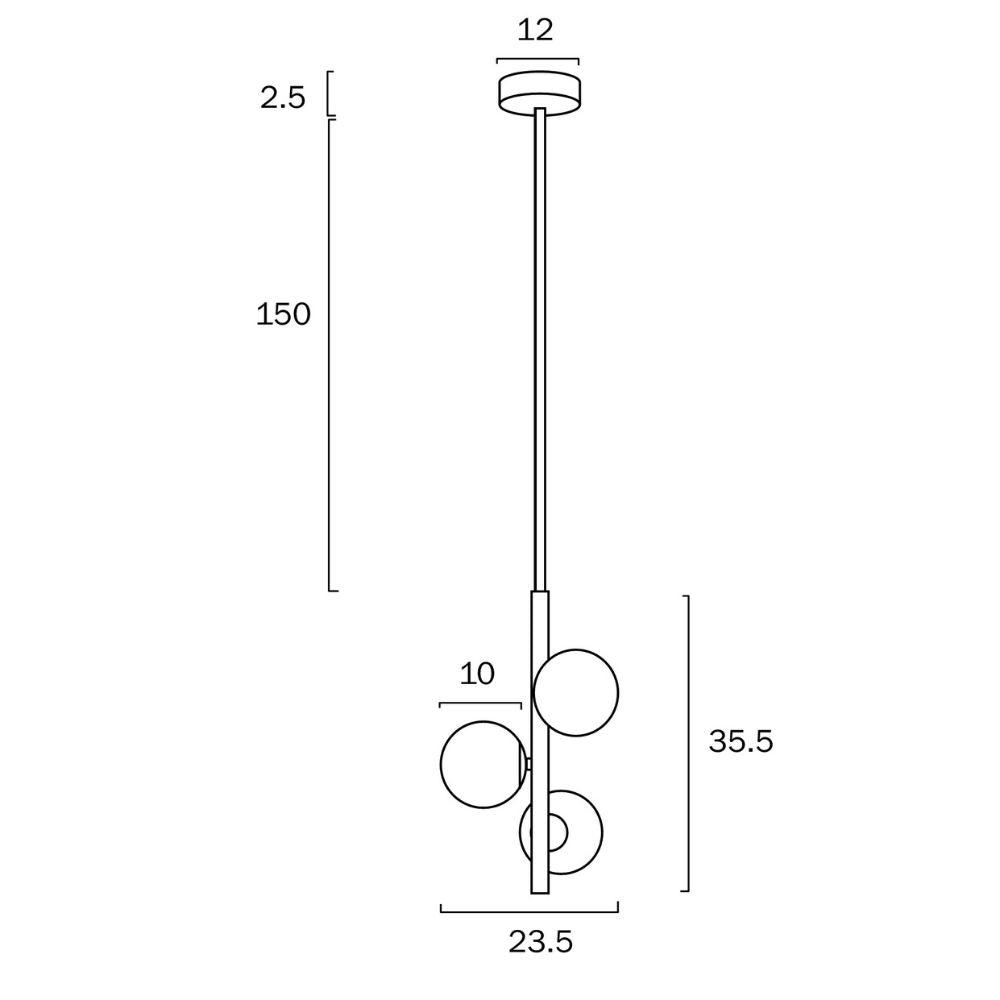 Telbix MORAN Pendant - 3 Light-Telbix-Ozlighting.com.au