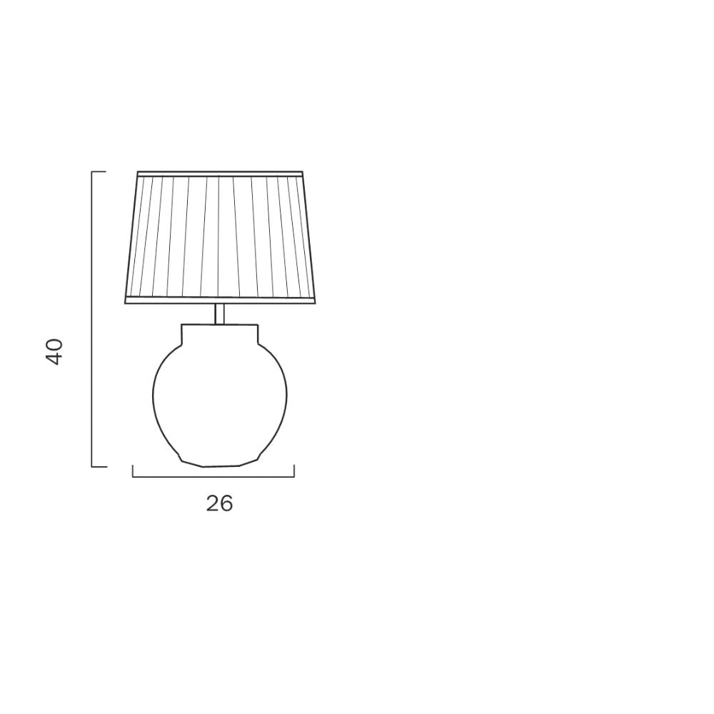Telbix PADMA - 25W Table Lamp Lamp-Telbix-Ozlighting.com.au