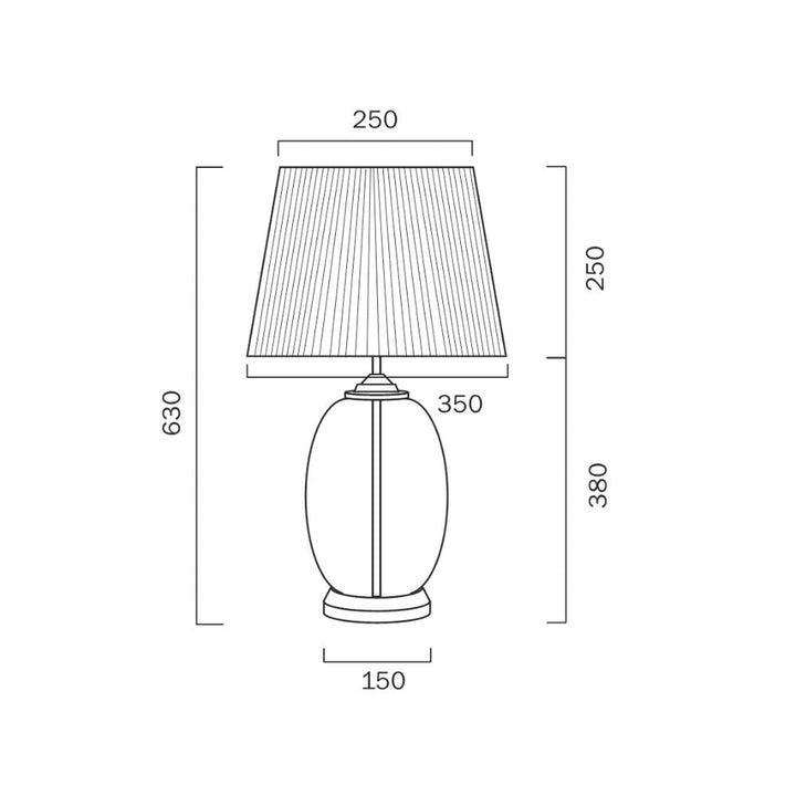 Telbix PERLA - 25W Table Lamp-Telbix-Ozlighting.com.au