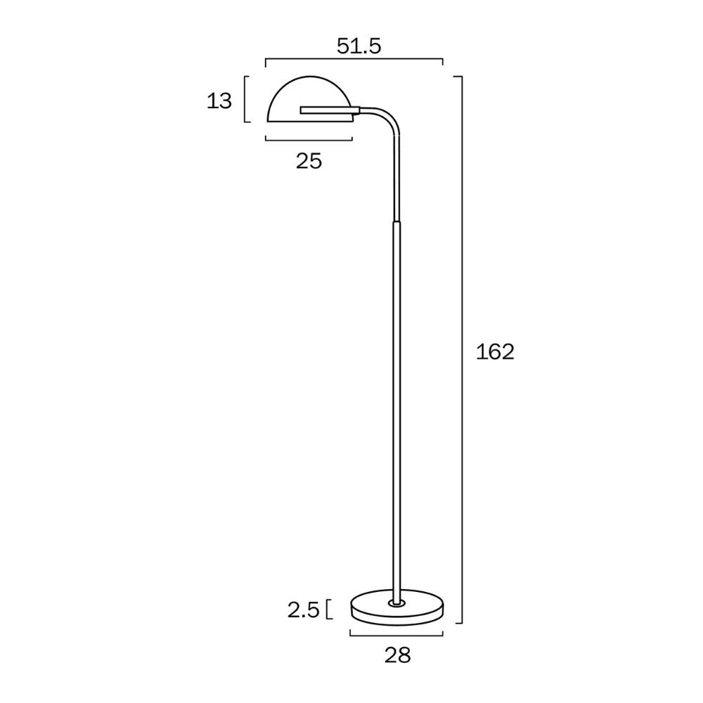 Telbix POLLARD Floor Lamp - 25W-Telbix-Ozlighting.com.au