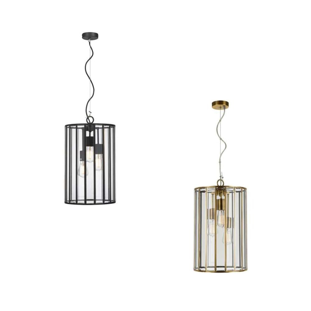 Telbix PRATT 30 Pendant - 3 Light, Black-Telbix-Ozlighting.com.au