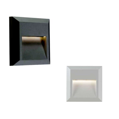 Telbix PRIMA - Square Exterior Wall Step Light IP65 - 4000K-Telbix-Ozlighting.com.au