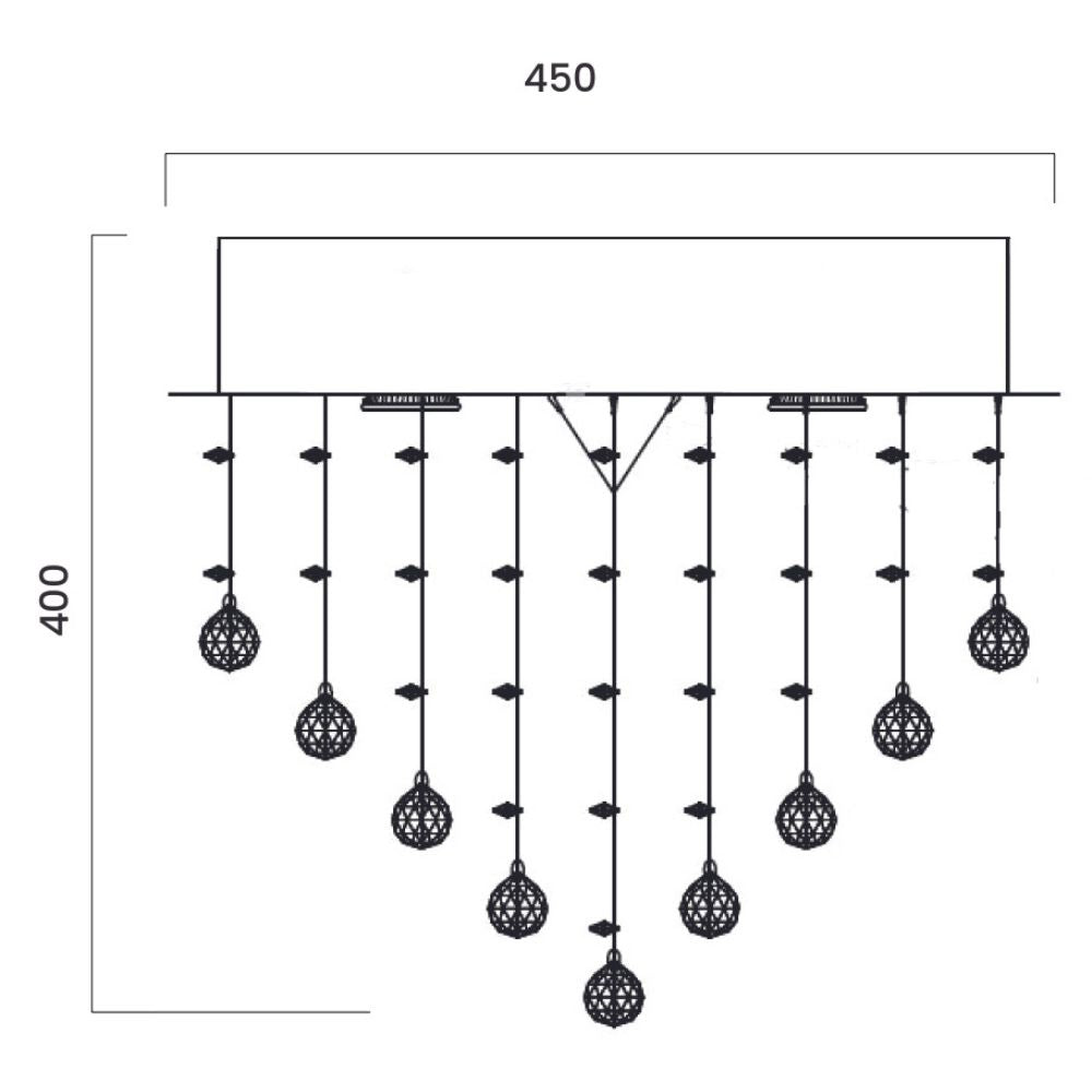 Telbix SAVINA Pendant - Close-To-Ceiling CTC Flush Crystal, Light-Telbix-Ozlighting.com.au