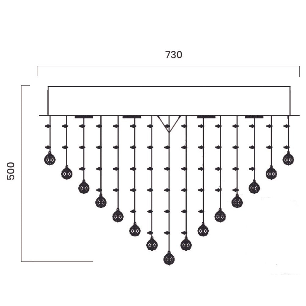 Telbix SAVINA Pendant - Close-To-Ceiling CTC Flush Crystal, Light-Telbix-Ozlighting.com.au