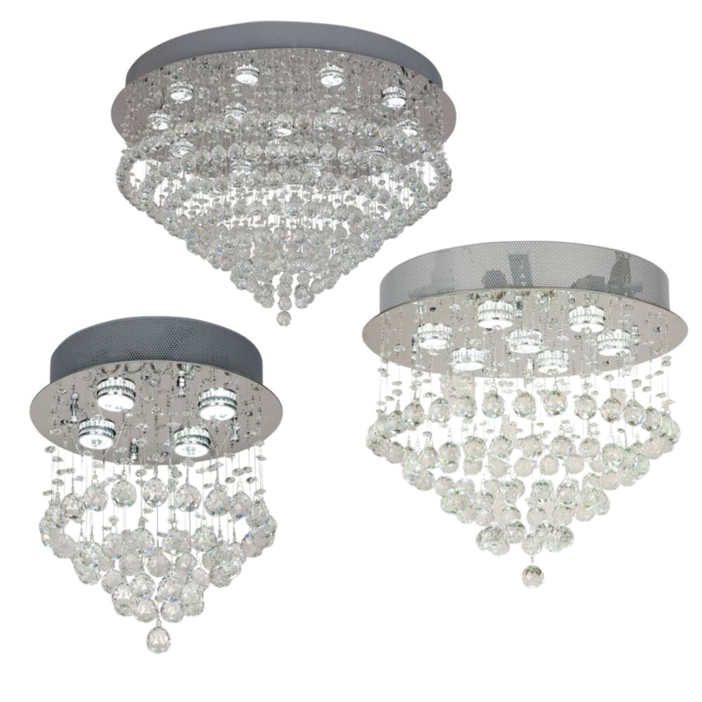 Telbix SAVINA Pendant - Close-To-Ceiling CTC Flush Crystal, Light-Telbix-Ozlighting.com.au