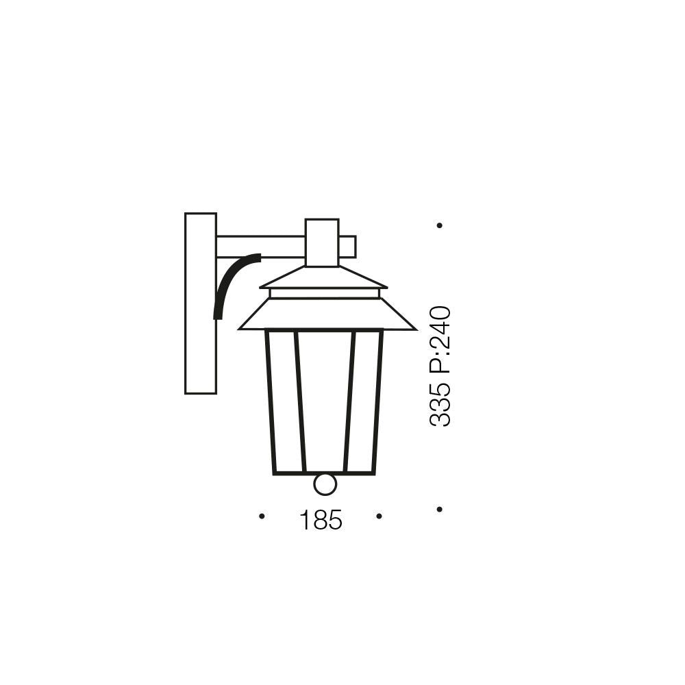 Telbix SILVAN - Modern Exterior Wall Coach Light IP44-Telbix-Ozlighting.com.au