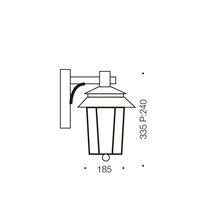 Telbix SILVAN - Modern Exterior Wall Coach Light IP44-Telbix-Ozlighting.com.au