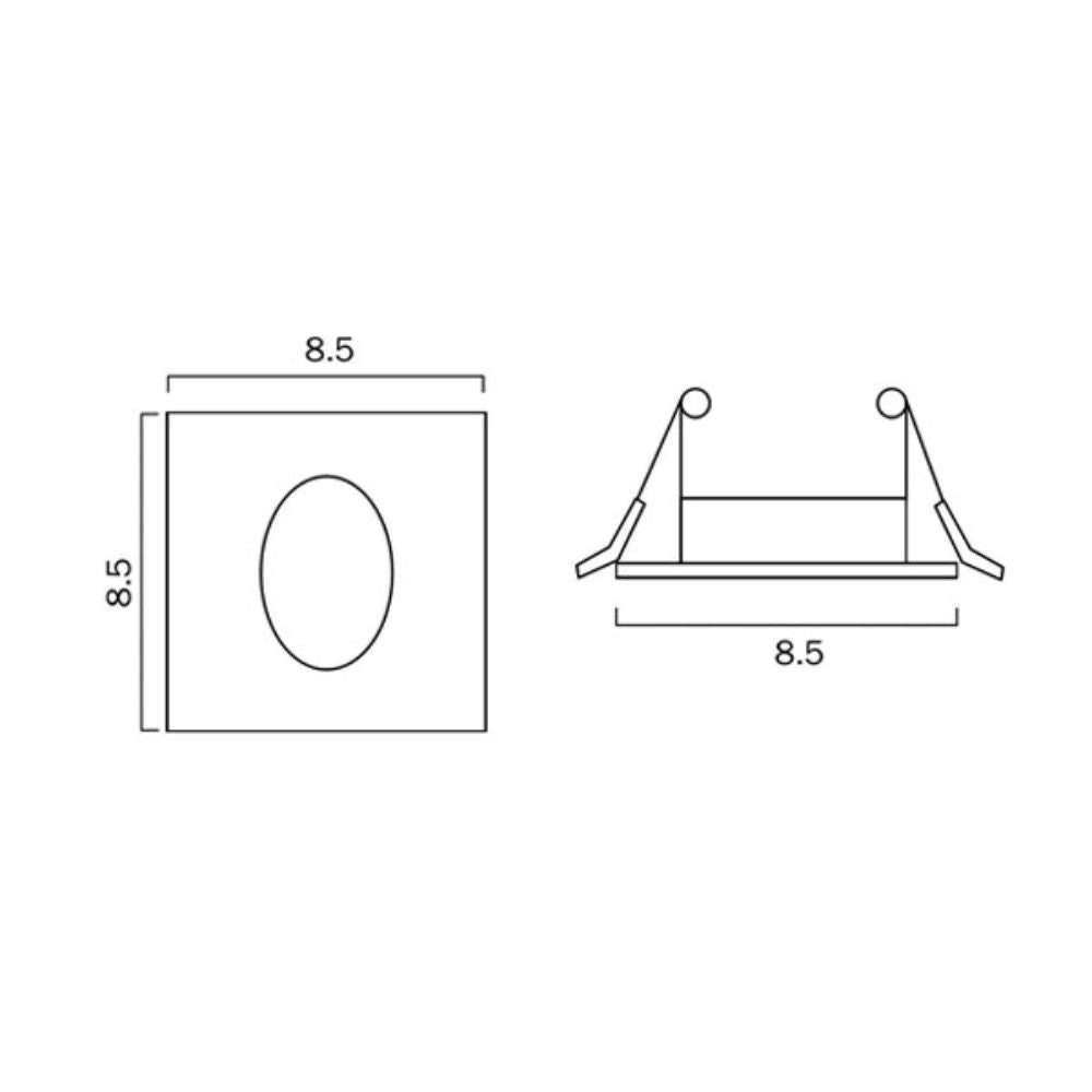 Telbix SNAP - 3W Square Stair Light-Telbix-Ozlighting.com.au