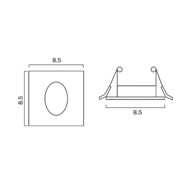 Telbix SNAP - 3W Square Stair Light-Telbix-Ozlighting.com.au