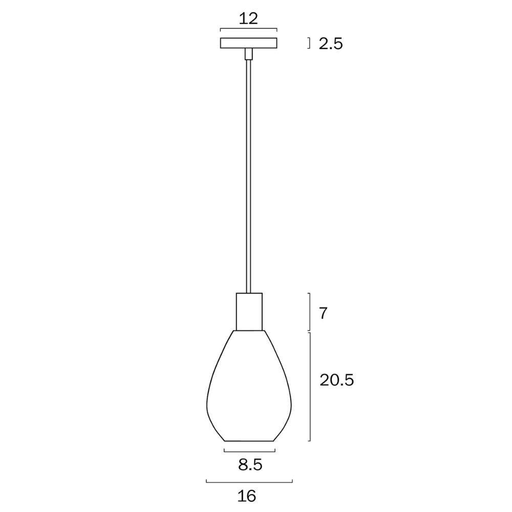 Telbix TRESOR - 1 Light Pendant-Telbix-Ozlighting.com.au