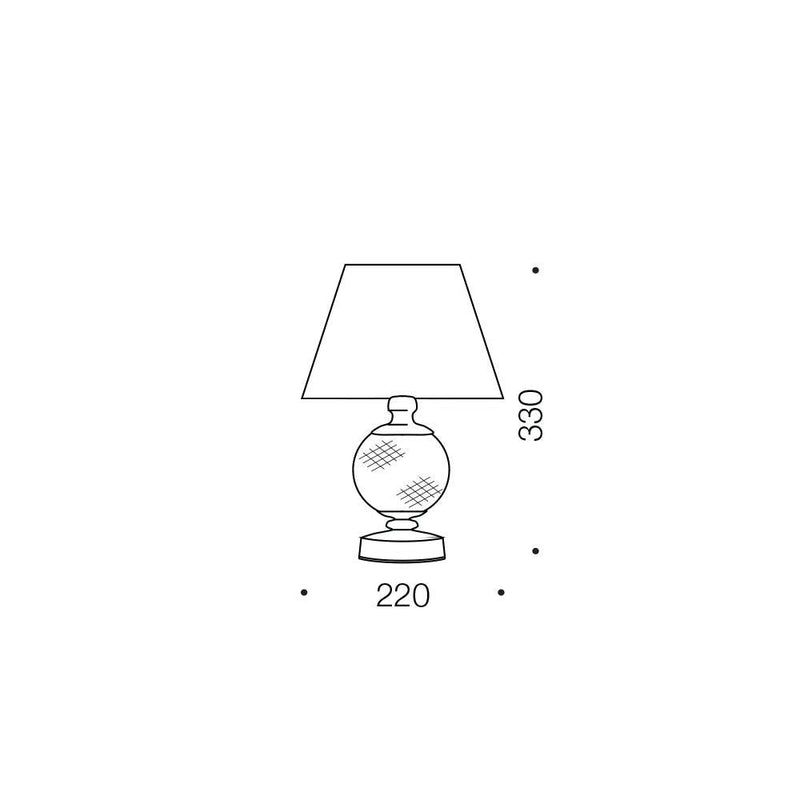 Telbix VIVIAN - Cut-Glass Table Lamp-Telbix-Ozlighting.com.au