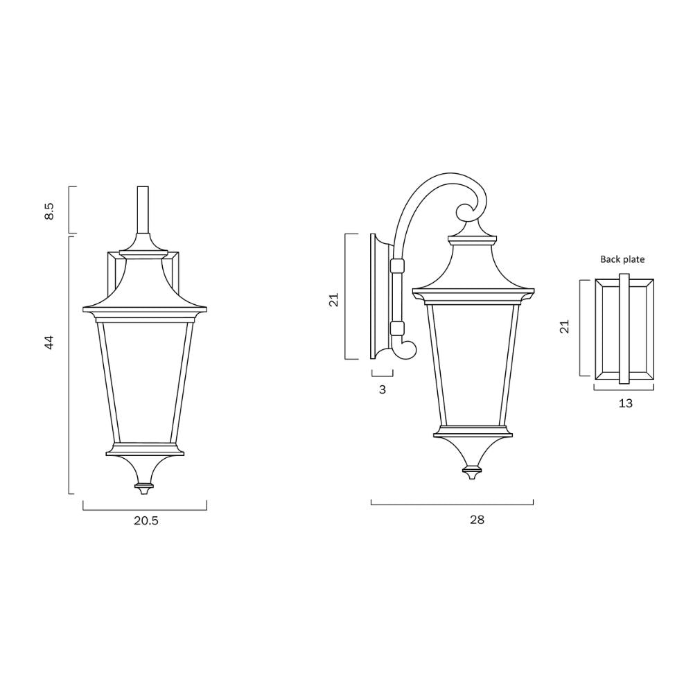 Telbix WESTIN - 25W Exterior Wall Light-Telbix-Ozlighting.com.au