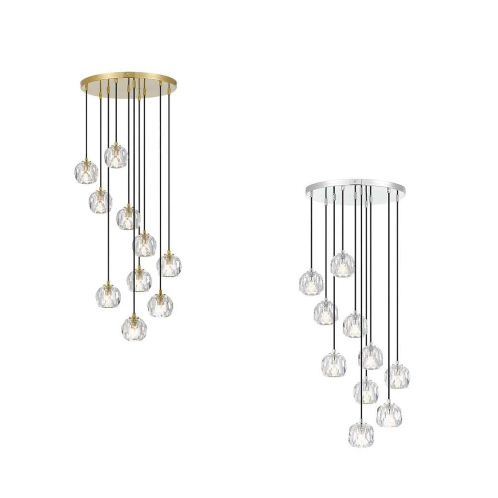 Telbix ZAHA - 30W Replaceable G9 LED 10 Light Pendant - 3000K-Telbix-Ozlighting.com.au