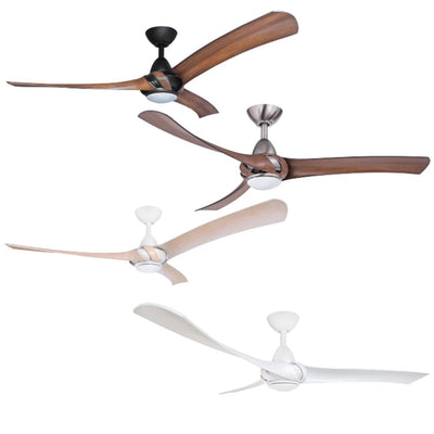 ThreeSixty Fans ARUMI - 3 Blade 1320mm 52" AC Ceiling Fan with 17W Dimmable LED Light & Wall Control-ThreeSixty Fans-Ozlighting.com.au