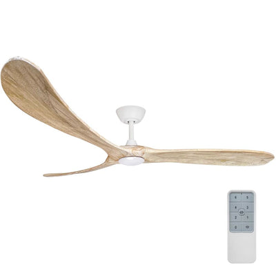 ThreeSixty Fans TIMBR - 3 Blade 1830mm 72" DC Ceiling Fan with 17W Dimmable LED Light & Remote Control-ThreeSixty Fans-Ozlighting.com.au