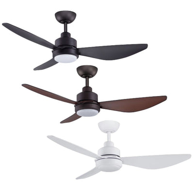 ThreeSixty Fans TRINITY - 3 Blade 1220mm 48" DC Ceiling Fan with 20W LED Light & Remote Control-ThreeSixty Fans-Ozlighting.com.au