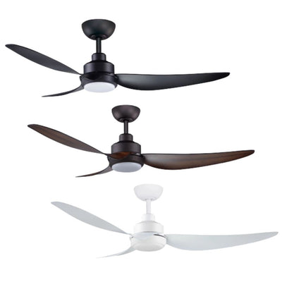 ThreeSixty Fans TRINITY - 3 Blade 1420mm 56" DC Ceiling Fan with 20W LED Light & Remote Control-ThreeSixty Fans-Ozlighting.com.au