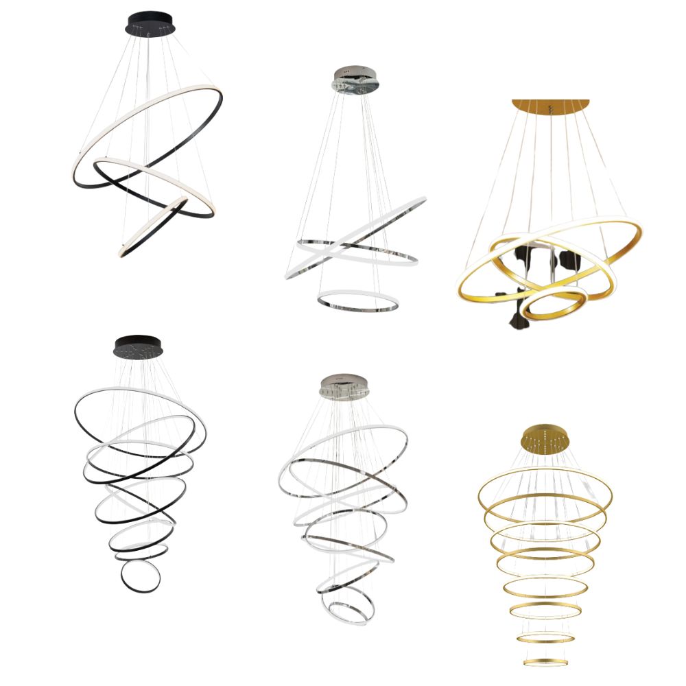 Vencha CROWN Pendant Light - 3/8 Ring, IP20-Vencha-Ozlighting.com.au