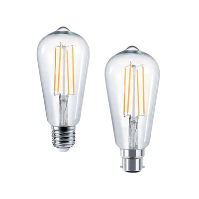 Vencha GLOBE-PEAR - 4W LED Pear ST64 Filament Clear Globe - E27/B22-Vencha-Ozlighting.com.au